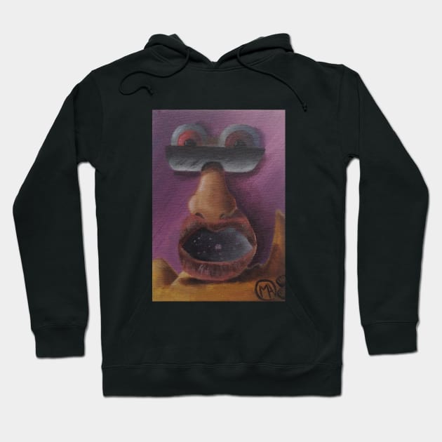 Floating Portrait Hoodie by ManolitoAguirre1990